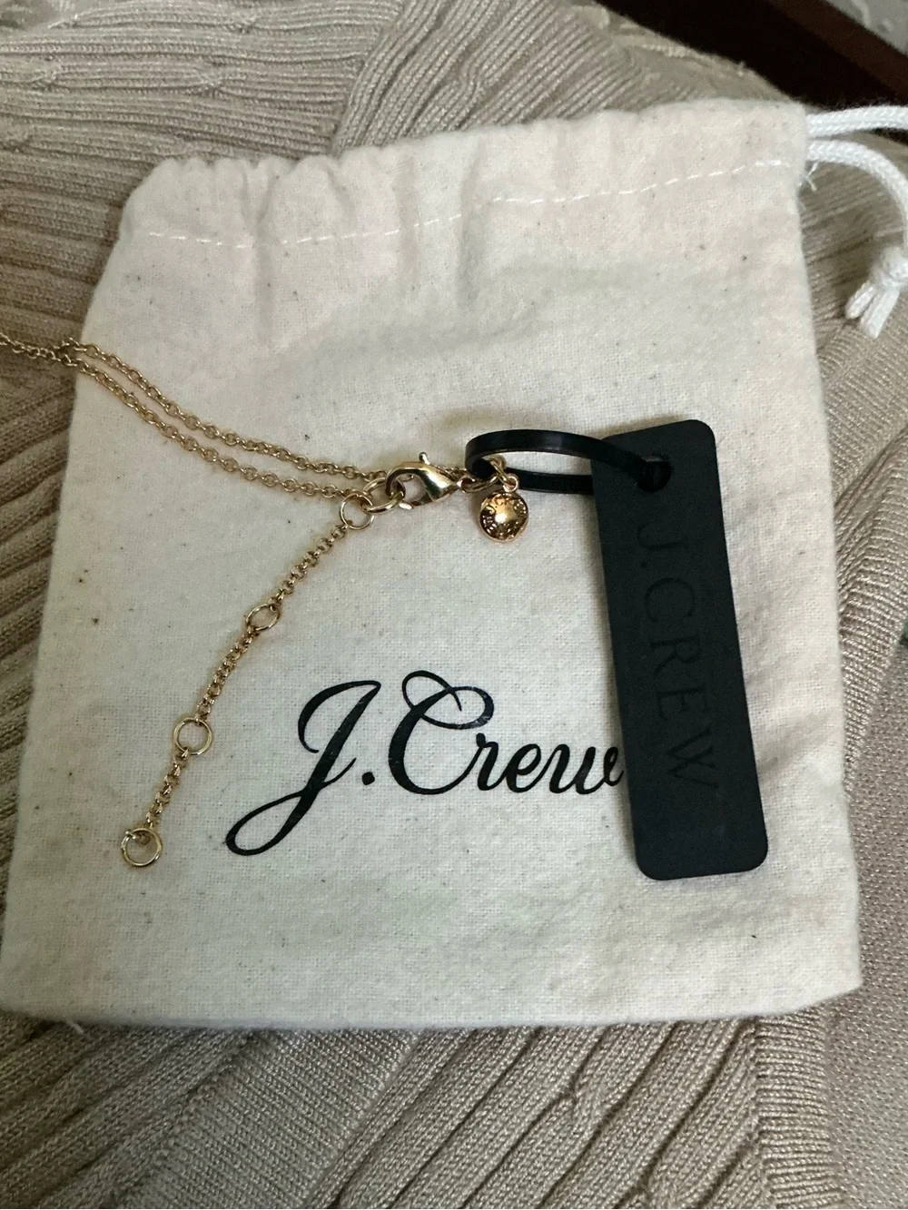 J. Crew Faux Tortoise Shell Pendant Necklace